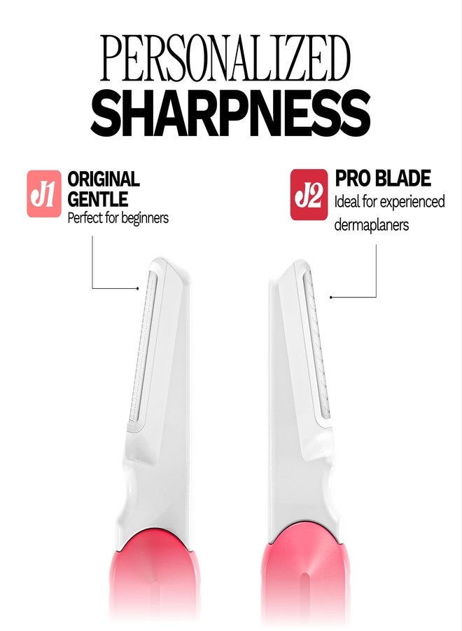 Jill J2 Dermaplane Refill Blades – 12 Advanced Replacement Blades for Jill Wand, Removes Peach Fuzz & Dull Skin with Petite & Wide Blades for Pro-Level Exfoliation, 6 Full Shaves - Image 3